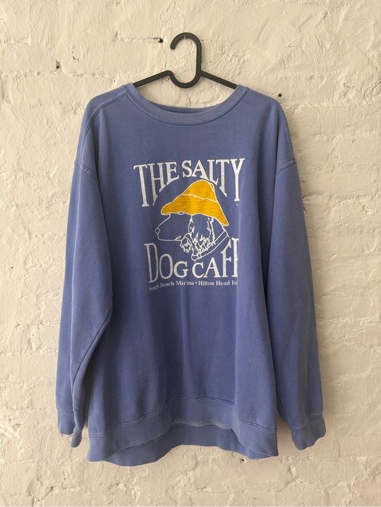 Other - The Salty Dog Cafe Graphic Pullover - Blue with Yellow Accent